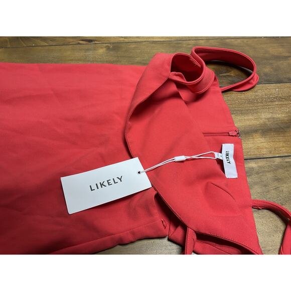 LIKELY Revolve Women's Stella Cutout Mini Dress Size 8 Bittersweet Red NWT - Picture 7 of 13